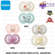 MAM TWIN PACK PACIFIERS 6 MTHS ORIGINAL A113S ASSORTED