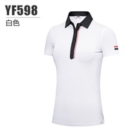 PGM Golf Womens Short Sleeve T Shirts Summer Breathable Design Moisture Absorption Quick Drying Golf