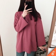 0194 TRACY Spring Autumn Korean Long-sleeve baju T-shirt Lengan Panjang Women Clothes Loose Clothing