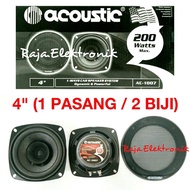 Speaker Coaxial 4in ACOUSTIC 1007 Speker Middle Woofer 4 inch Spike