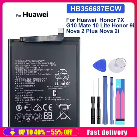 Battery For Huawei Nova 2 Plus, Nova 2i, Nova 2S, Battery For Honor 9i, 7X, G10, Mate 10 Lite, P30 L