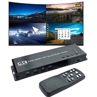 4K 4x1 HDMI Multiviewer 4 ใน 1 สวิตช์ไร้รอยต่อ 1080P Quad Screen Multi Viewer KVM HDMI Multi-Viewer 