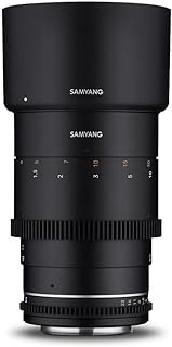Samyang MF 135mm T2.2 VDSLR MK2 Canon EF - Video Cine Lens Full Format Telephoto Lens Fixed Focal Length for Canon EF EF-S Camera, Manual Focus, for EOS 5D Mark IV, 6D Mark II, 90D, 77D