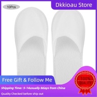 Dkkioau 10 Pairs High Quality Disposable Slippers Travel Hotel Slipper SPA Guest