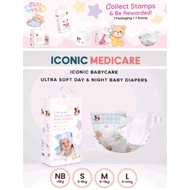 Iconic Babycare Baby Diaper Tape/Pants NB/S/M/L/XL/XXL (1 pack) Lampin Kanak-Kanak Diapers