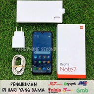 Handphone xiaomi redmi note 7 3/32gb second seken bekas