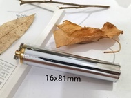 Aluminium 16x81mm Keyring Container Pill Box Chain Older .