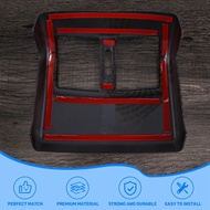 【ZIH】-ABS Carbon Fiber Rear Air Condition Outlet Vent Cover Trim Sticker Accessories For W212 E-Clas