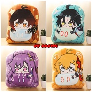 Genshin Impact Pillow Cute Pillow 45CM Xiao ZhongLi Keqing Tartaglia Wendy Kazuha Klee Qiqi