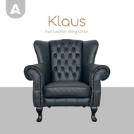 Arturo - Klaus Full Leather Wing Chair