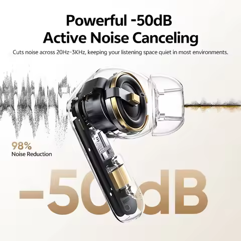 QCY Melobuds N20 BH25HT20A Wireless Bluetooth 6.0 Earphone -50dB Adaptive ANC 13mm Drivers Headsets 