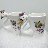 ENCHANTED KINGDOM SWAN PRINCESS HANDLE CERAMIC MUG (HLX106)