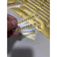 Vynil sticker Lekat Pada Baju