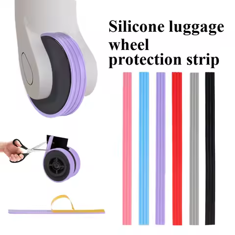 Silicone Luggage Wheel Cover, Suitcase Wheel Cover, Can Cut Silicone Luggage Wheel Protector, Quiet 