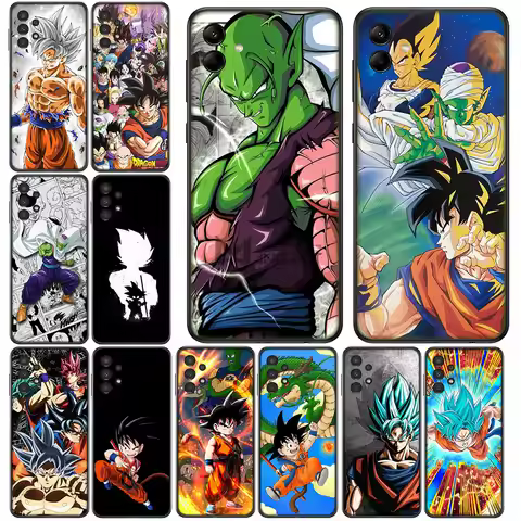 Cover for Samsung Galaxy S22 S20 S21 Fe Ultra S9 Plus + A13 A22 M21 M31 M55 M15 Case Dragons Gokus B