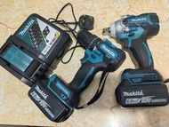 牧田 Makita 無刷電鑽衝擊扳手套裝18V