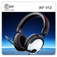 iKF V12 Gaming Headset Wired Over-Ear Headphones for 7.1 Surround Sound Compatible with Win/ PC
