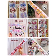 Ready Stock Hello Kitty Shinchan Hairtie Hairclip Stitch Little Twin Stars