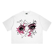 Oversize Boxy Fit | T-shirt 20s | Eyes Eyes | White White White