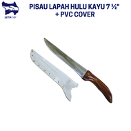 PISAU LAPAH HULU KAYU 7 1/2"/ PISAU GOLOK SARUNG/ 7 1/2" BONING KNIFE