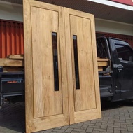 Pintu jati kupu tarung tpk
