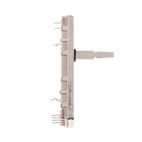 1Pc RS45 Series Straight Slip Potentiometer Pitch Tempo Fader 10KB×2 DCV1024 Total Length 60MM DDJ-S