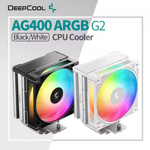 DeepCool AG400 ARGB G2 Air Cooler 4 Heat Pipes PWM Processador CPU Radiator for LGA1700 1851 AMD AM4