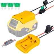 Battery Connector For Dewalt Power Tools With Fuse Holder DIY Electric Toy Car Adapter