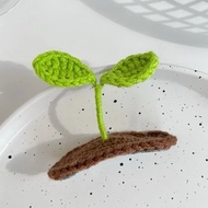 Cute handmade sprout wool hair clip ️