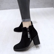 Cod Martin Boots - Women's High Heel Nude Boots | Fall/Winter Fashion