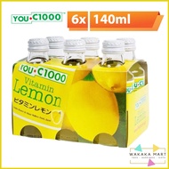 You C1000 Vitamin C 140ml Isotonic Drinks - Lemon Flavour 6 x 140ml - EXP 4/2022
