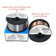 MIG Welding Wire ER70S-6 Gasless Flux Cored Wire E71T-GS 1kg 0.6/0.8/0.9mm Gas Shield or No Gas Carb