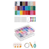 Sunshineyou-5040Pcs Beads Kit, Small Beads and Letter Beads &amp; 7325 Pcs Glass Seed Beads, Beads Assorted Kit with Box