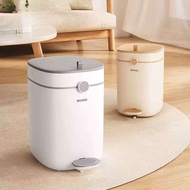 ECOCO Pedal Garbage Can - Aesthetic Trash Can, Pedal Trash Can, Pedal Bin, Closed Trash Can, Bathroo