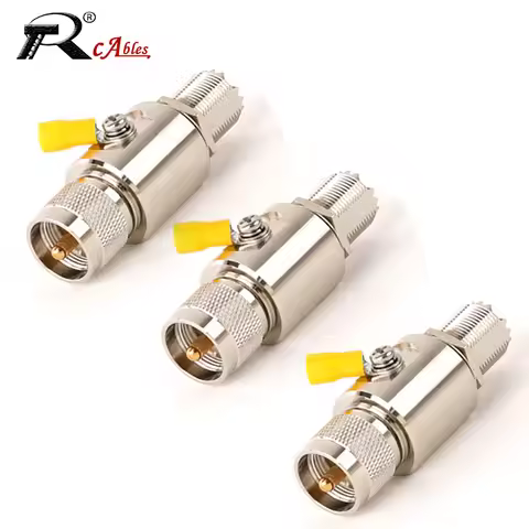 Protector Communication RF Arrester SL16-JK PL259 UHF Male to SO239 UHF Female Sky Feed Arrester Lig