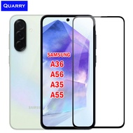QUARRY ฟิล์มกระจกกันรอย Samsung A56 (5G) / A36 (5G) / A55 (5G) กระจกกันรอย แบบใส เต็มจอ Samsung A56 