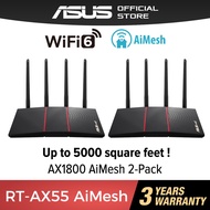 ASUS AX1800 Mesh WiFi System with WiFi 6 AiMesh (2 Pack)