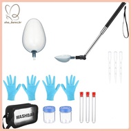 [elva_burns.br] Collector Dog Urine Collection Pack with Telescopic Sample Catcher, Sample Cups,Pipe