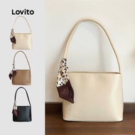 Lovito Casual Ribbon Small Shoulder Bag for Women LFA94109 Lovito Beg Tali Bahu Kecil Casual Riben u