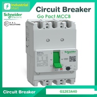 Schneider G12E3A40 เซอร์กิตเบรกเกอร์ GoPact MCCB ชนิด 3 โพล 40A 15kA at 415VAC ขนาดเฟรม 125A