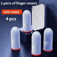 4 Pcs Game Finger Sleeves 24-Pin Anti-Sweat Thumb Cover PUBG Games Touch Screen Game Controller