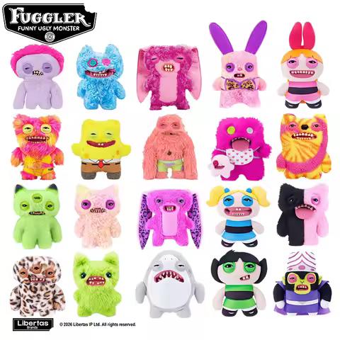 Original Fuggler Baddies Plush Toys Fugglers SpongeBob SquarePants Patrick Star‌ Sutffed Peluche Bir