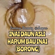 INAI DAUN ASLI BORONG CELUP LUKIS NATURAL