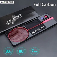 ALP SPORT BBQ20 1Pcs Raket Badminton Serat Karbon Penuh 8U Original