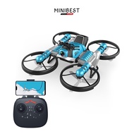 MINIBEST H6 2 In 1 Drone Motorcycle Vehicle Multi-functional Folding Aircraft Quadcopter Toy For K