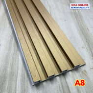 Fluted Wall Panel PVC Fluted Panel WPC Wood Panel Wood Strip Series Panel WPC Fluted Wall Decoration