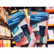 MOXOM FAST CHARGING  ADVANCED SAFETY  2.4A DUAL-PORT CAR ADAPTER MODEL：-🌹MX-VC10🌹