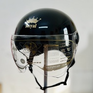 Mũ bảo hiểm xe máy 1/2 Royal M162K có kính che mặt hạn chế UV che bui nhiều size phù hợp cho nam và 