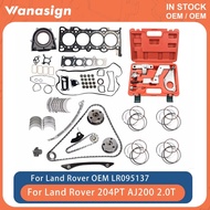 Engine Rebuild Kit Timing Chain VVT Toolbox Piston Rings Fit 2.0 T Petrol For Land Rover Range Rover