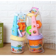 Children's toy Beach sand bucket with spinning wheel, sand mold, bucket and sand play equipment